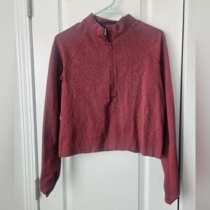 Lululemon Women's Wine Quarter-Zip Top Size 12